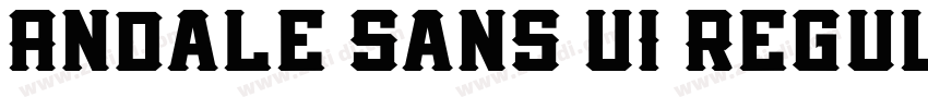 Andale Sans UI Regul字体转换 Andale Sans UI Regul字体转换